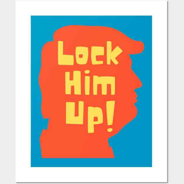 Lock him up! Trump Hitchcock Wall Art by WearablePSA